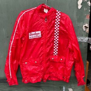 Vintage dodge truck racing car jacket windbreaker coat